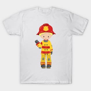 Fireman, Firefighter, Firefighting, Blond Hair T-Shirt